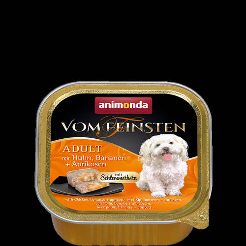 Animonda Vom Feinsten Gourmet (csirke,banán,sárgabarack) alutálkás -Felnőtt kutyák részére (150g)