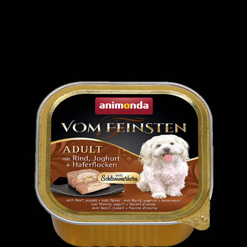Animonda Vom Feinsten Gourmet (marha,joghurt,zabliszt) alutálkás - Felnőtt kutyák részére (150g)