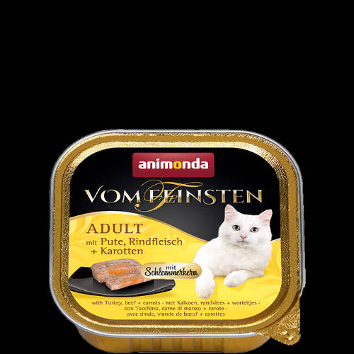 Animonda Vom Feinsten Gourmet (pulyka,marha,sárgarépa) alutálkás -Felnőtt macskák részére (100g)