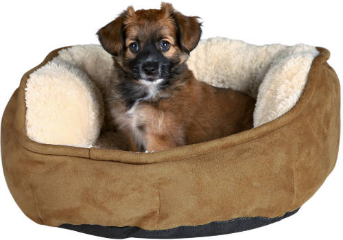 Trixie Othello Bed - kerek, peremes fekhely (barna/bézs) kutyák részére (Ø60cm)