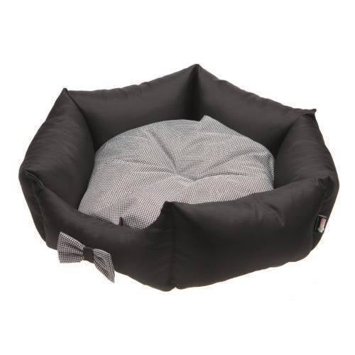 Comfy Lola Bed - peremes fekhely (fekete,fehér) kutyák részére (66x66x22cm)