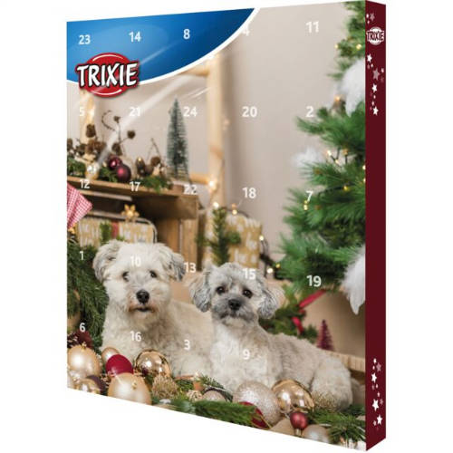 Trixie Xmas Advent Calendar for Dogs - jutalomfalat (több féle) kutyák részére (24x8g)