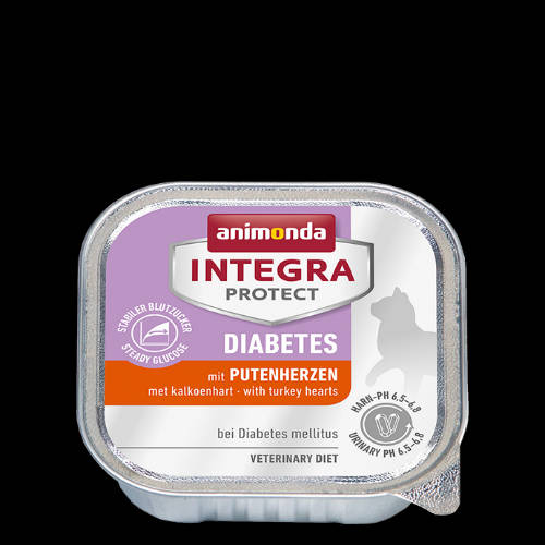 Animonda Integra Diabetes (pulykaszív) alutálkás - Cukorbeteg macskák részére (100g)