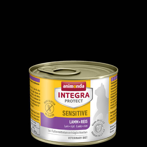 Animonda Integra Sensitive (bárány,rizs) alutálkás - Táplálék intoleranciás macskák részére (200g)