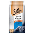 Sheba Adult Fresh&Fine - Alutasakos (lazac,tonhal, mártásban) felnőtt macskák részére (6x50g)