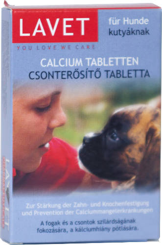 Lavet Calcium Tabletten - Vitamin készítmény (csonterősítő) kutyák részére 50g/50db tbl.