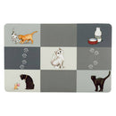 Trixie Place Mat - Műanyag alátét (szürke,mintás) tálakhoz (44x28cm)