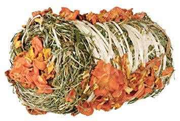 Trixie Hay Bale Pumpkin and Carrot - kiegészítő eleség (szénabála, tökkel és répával) rágcsálók részére (ø10×18cm) 200g