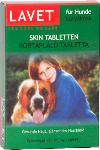 Lavet Skin Tabletten - Vitamin készítmény (bőrtápláló) kutyák részére 50g/50db tbl.