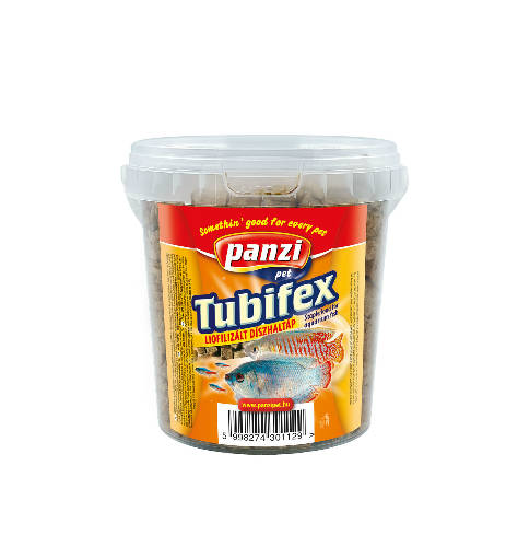 Panzi Tubifex - táplálék díszhalak részére (vödrös) 75g