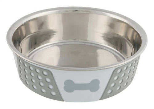 Trixie Stainless Bowl - Rozsdamentes tál, szilikon bevonattal (Ø17cm/0,75l)