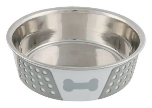 Trixie Stainless Bowl - Rozsdamentes tál, szilikon bevonattal (Ø21cm/1,4l)