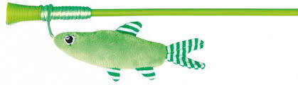 Trixie Playing Rod with Fish - játék macskapeca (halas) macskák részére (42cm)