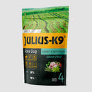 Julius K-9 Race Dog Rabbit,rosemary Adult (nyúl,rozmaring) száraztáp - Felnőtt kutyák részére (340g)