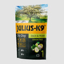 Julius K-9 City Dog Duck,Pear Puppy (kacsa,körte) száraztáp - Kölyök kutyák részére (340g)