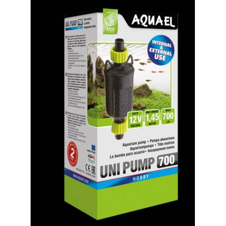 AquaEl UniPump 700 - Univerzális akváriumi pumpa készülék  (700l/h, 10 W, 1,45m)