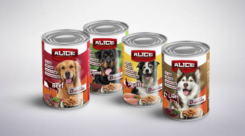 Alice Professional Dog konzerv - csirke (1240g) nedves eledel kutyák részére