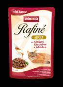 Animonda Rafiné Soupé Adult (baromfi,nyúl,sonka) alutasakos - Felnőtt macskák részére (100g) 12db