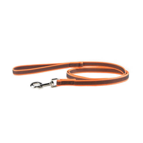 Julius K-9 Color&Gray - póráz (gumis,narancs-szürke) kutyák részére (20mm/2m)