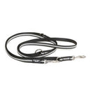 Julius K-9 IDC Csőheveder póráz  (14mm/2,2m) fekete - foszforeszkáló csíkokkal