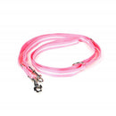 Julius K-9 IDC Csőheveder póráz  (14mm/2,2m) pink - foszforeszkáló csíkokkal