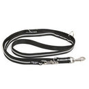 Julius K-9 IDC Csőheveder póráz  (19mm/2,2m) fekete - foszforeszkáló csíkokkal