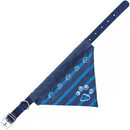 Premium Collar with Neckerchief - nyakörv kendővel - indigókék (S-M) 30-38cm/15mm
