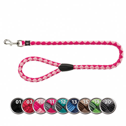Trixie Cavo - fonott póráz - rózsaszín/fukszia - (L-XL) 1m/Ø18mm
