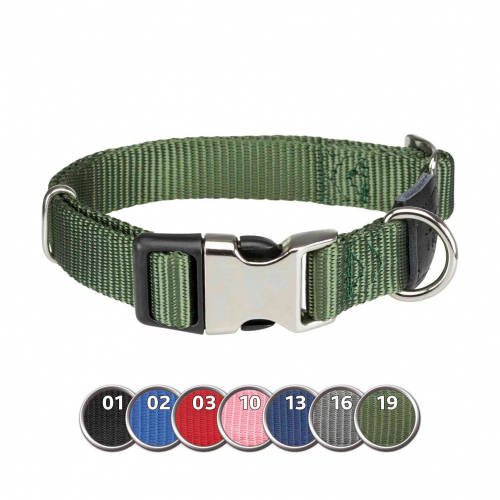 Trixie Premium nyakörv - sötétzöld (S-M) 28-40cm/15mm