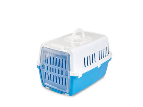 SAVIC Zephos Pet Carrier 1 - szállítóbox (kék) kutyák és macskák részére (48x31,5x30cm)