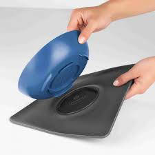 trixie 24932 Yummynator csúszásmentes tál, 850 ml/24×24 cm, blue/grey