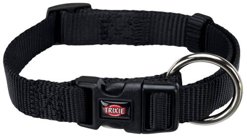 Trixie prémium - nyakörv - fekete - (M-L) 35-55cm/20mm