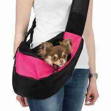 Trixie Sling Front Carrier - váll(szállító)táska (pink/fekete) kutyák részére (50x25x18cm)