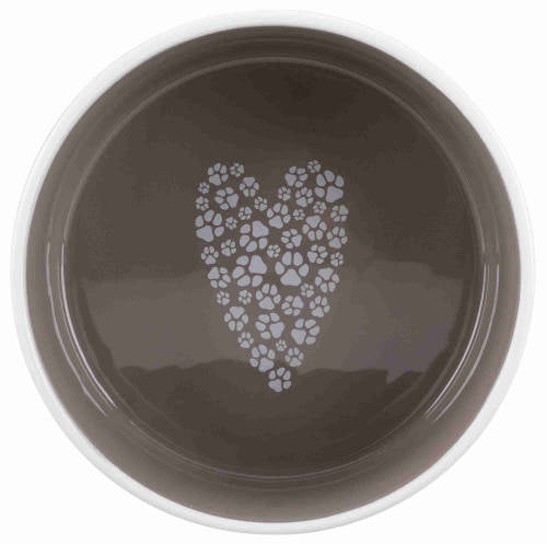Trixie Pet's Home Ceramic Bowl - kerámia tál (mintás, fehér/tópszín) kutyák részére (1,4l/Ø20cm)