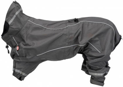 Trixie Vaasa Rain Overall for Dogs - overál (szürke) kutyák részére (M) 50cm (kifutó termék)