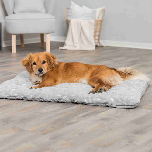 Trixie Feather Lying Mat - négyszögletes párna (ezüst/szürke) kutyák részére (100x70cm)