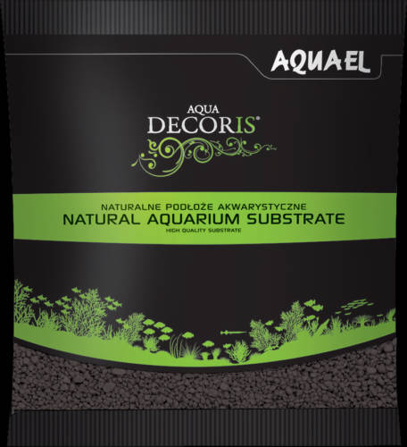 AquaEl Decoris Black - Akvárium dekorkavics (fekete) 2-3mm (1kg)
