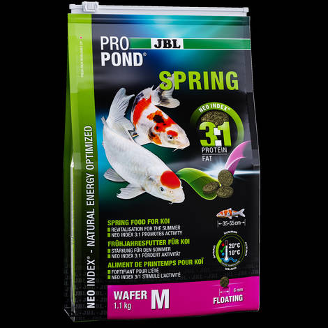 JBL ProPond Spring Medium - Granulált főtáplálék - tavaszi - tavi díszhaklak részére (1,1kg / 3l)