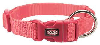 Trixie prémium collar - nyakörv - korallpiros - (M-L) 35-55cm/20mm