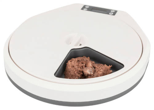 Trixie 4+1 Automatic Food Dispenser - automata ételadagoló (fehér,szürke) 5×0,24 l/33×5×36cm
