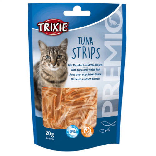 Trixie Premio Tuna Strips - jutalomfalat (tonhal,fehérhal) macskák részére (20g)