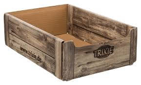 Trixie Display Box Wooden Crate - bemutató karton (fa mintával) 24,5x10x34,5cm