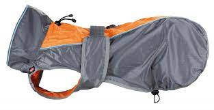 Trixie Solid Raincoat for Dogs - esőkabát (szürke,narancs) kutyák részére (M) 50cm - kifutó termék