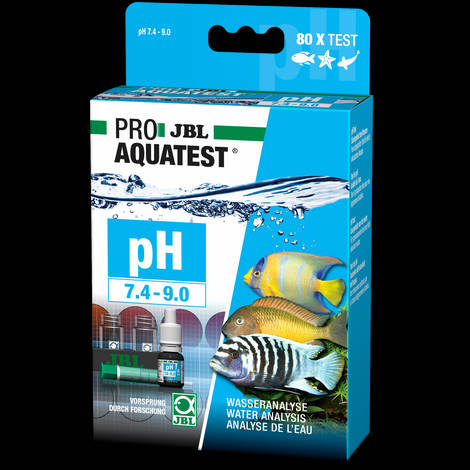 JBL PROAQUATEST pH 7,4-9,0 - gyorsteszt a pH érték meghatározására tavakban, édesvízi és sósvízi akváriumokban a 7,4-9,0 tartományban