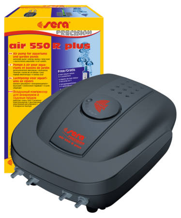 Sera Air 550 R Plus - levegőpumpa 4db csatlakozóval és szabályzóval (12W)