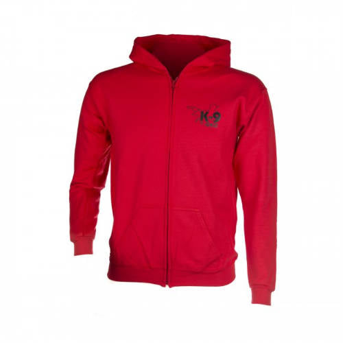 Julius-K9 - pulóver (piros,kapucnis) méret: L