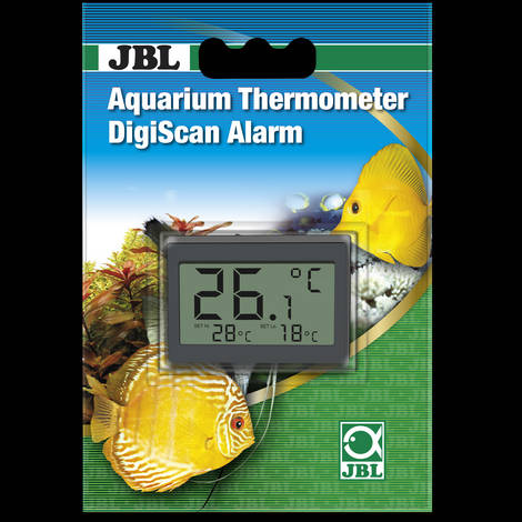 JBL Aquarium Thermometer DigiScan Alarm - akváriumi hőmérő, riasztó funkcióval (5 x 3,5 cm)