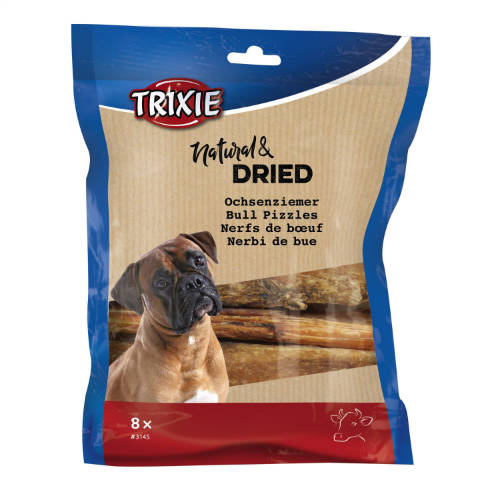 Trixie Bull Pizzle - jutalomfalat (bikacsök) kutyák részére 12cm (8db/100g)