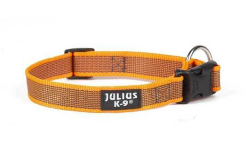 Julius K-9 Color&Gray nyakörv (20mm/27-42cm) UV-narancs-szürke
