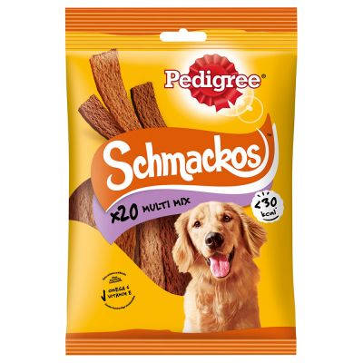 Pedigree Schmackos Multi mix - jutalomfalat (baromfi,marha,bárány) kutyák részére (144g) 20db